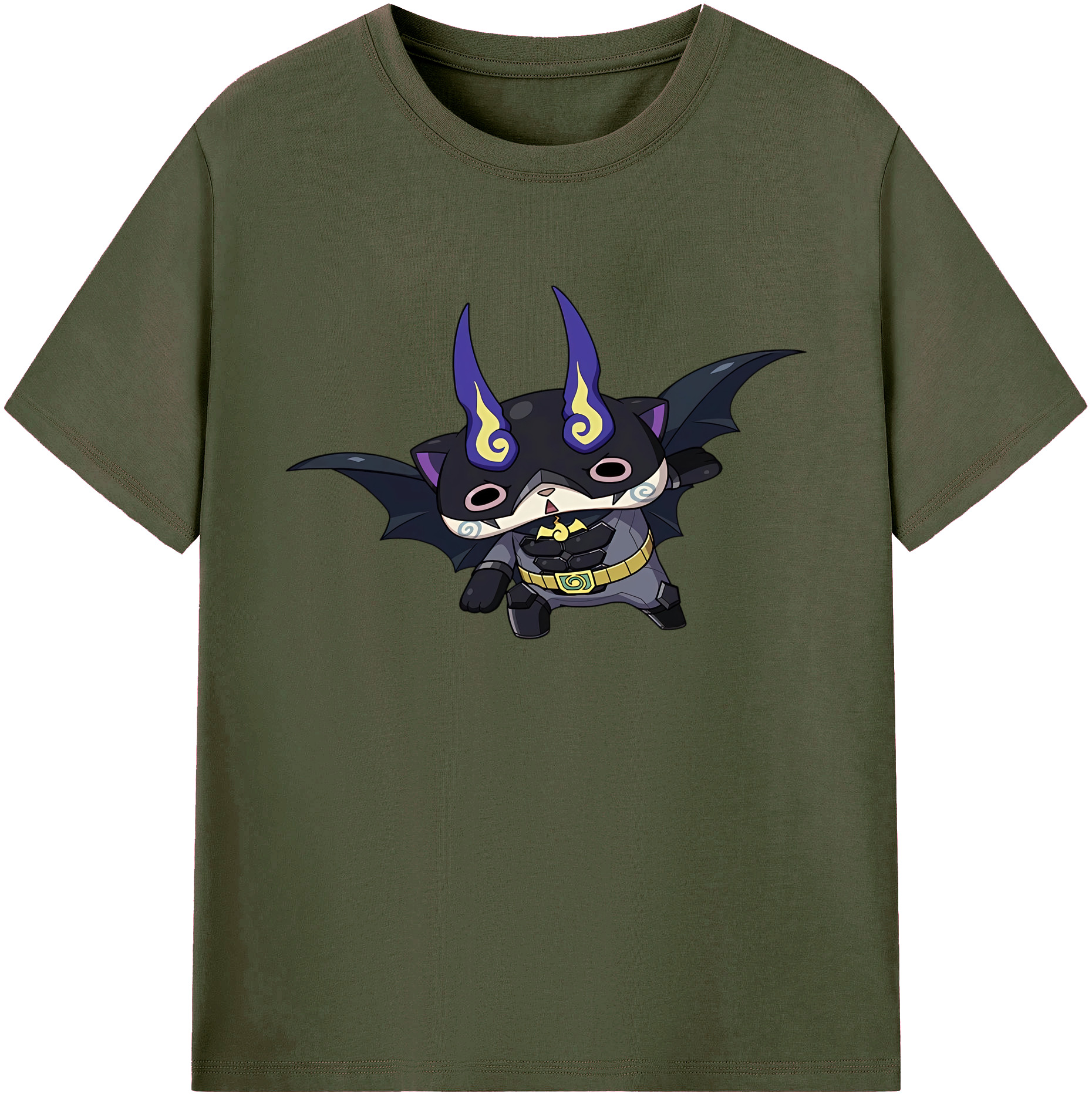 （画像用） 妖怪ウォッチ Yo-kai Watch 綿100％ メンズ半袖Tシャツ｜肌触りやわらか＆通気性